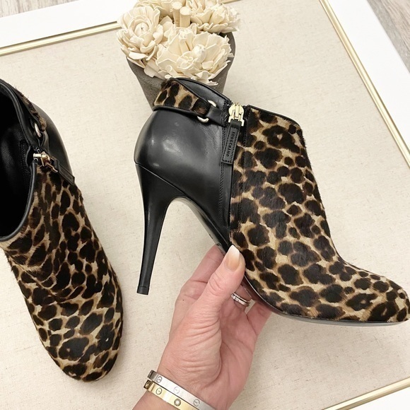 New Longchamp $805 Calf Hair Stiletto Heel Bootie - Picture 3 of 15